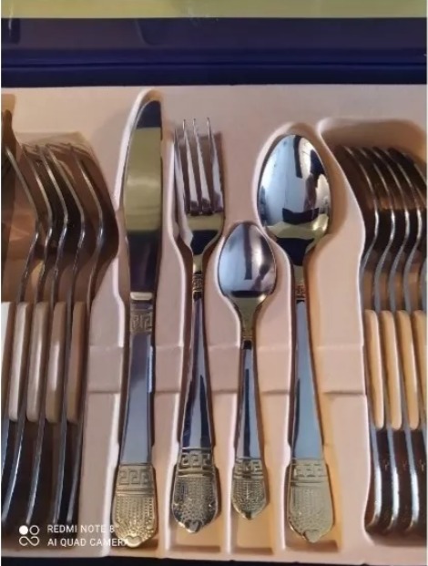 Miniatura 3 de Juego De Cubiertos Acero Inoxidable x 24